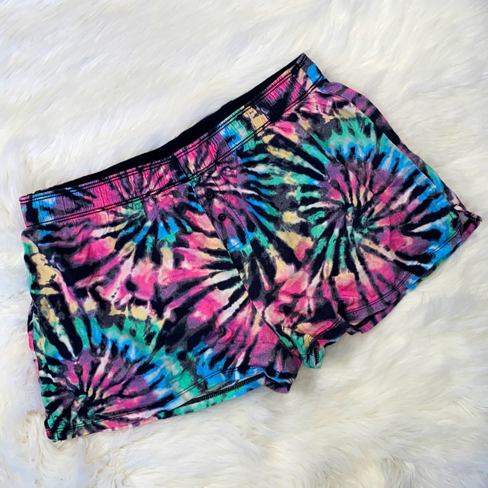 VS PINK • Tie Dye Boxer Sleep Shorts